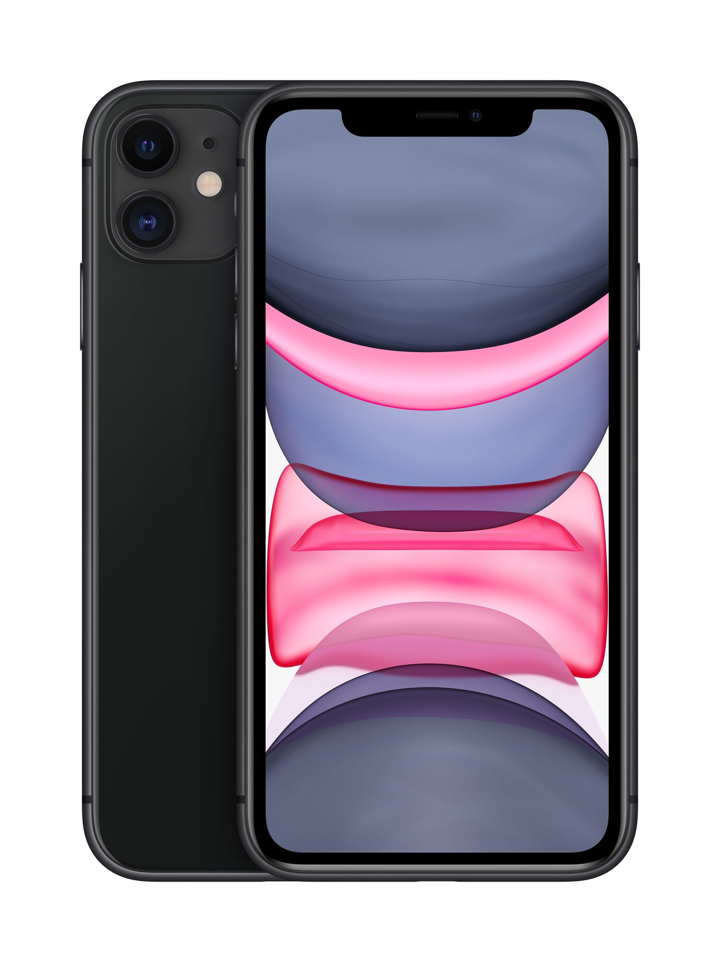 Apple iPhone 11 Refurbished – Excellent Grade - Black - Front and Back