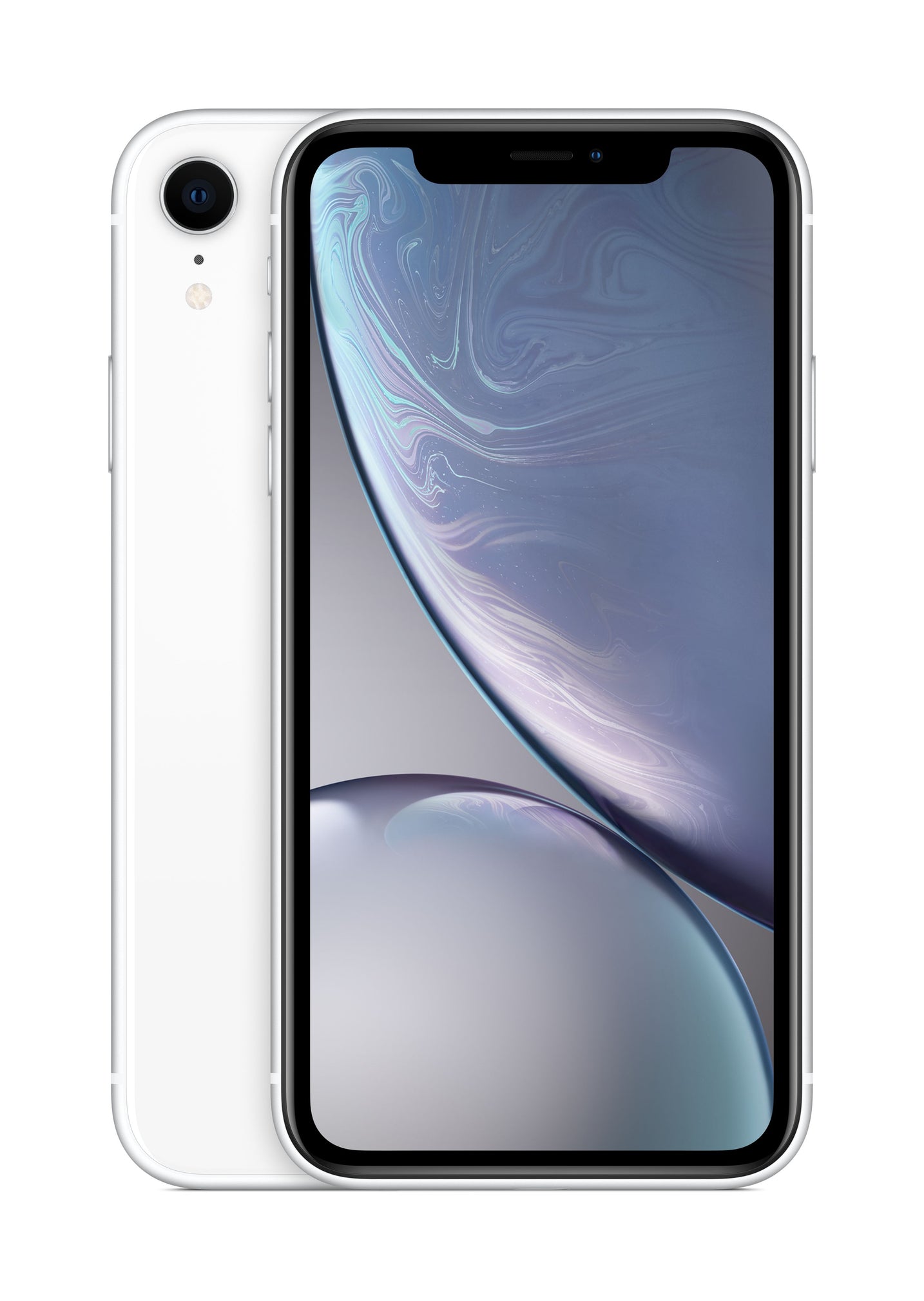 Apple iPhone XR Refurbished – Excellent Grade - White - Front and Back
